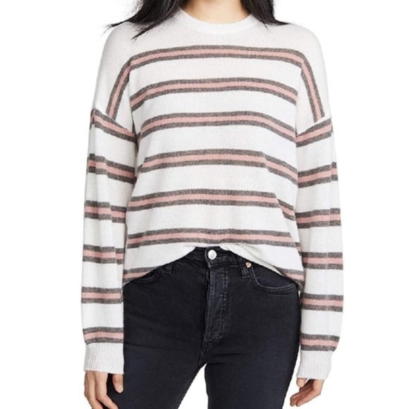 ATM ANTHONY THOMAS MELILLOStripe Cashmere Sweater - Picture 1 of 6